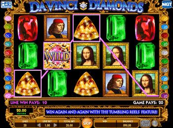 Игровой автомат Da Vinci Diamonds: Dual Play - фото № 3
